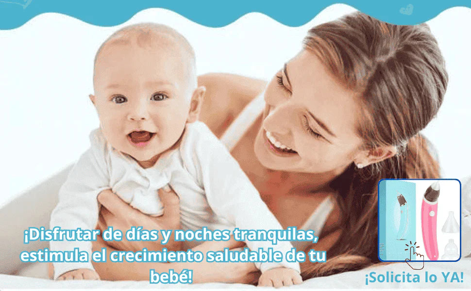 Super aspirador nasal para bebes Premium, Respiración sin Complicaciones