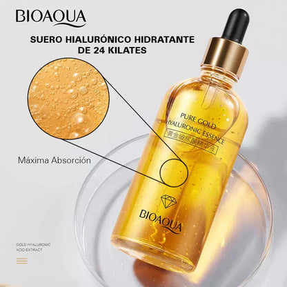 Sérum ANTIEDAD 24k Gold Pure - ¡Elimina Arrugas y Devuelve la Juventud en 2 Semanas! | Piel Firme, Radiante y Sin Imperfecciones