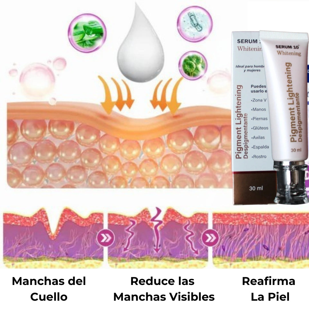 ¡Adiós Manchas! Pigment Lightening - Aclara Rostro, Axilas y Zonas Íntimas en 2 semanas | ¡Piel Uniforme y Radiante!