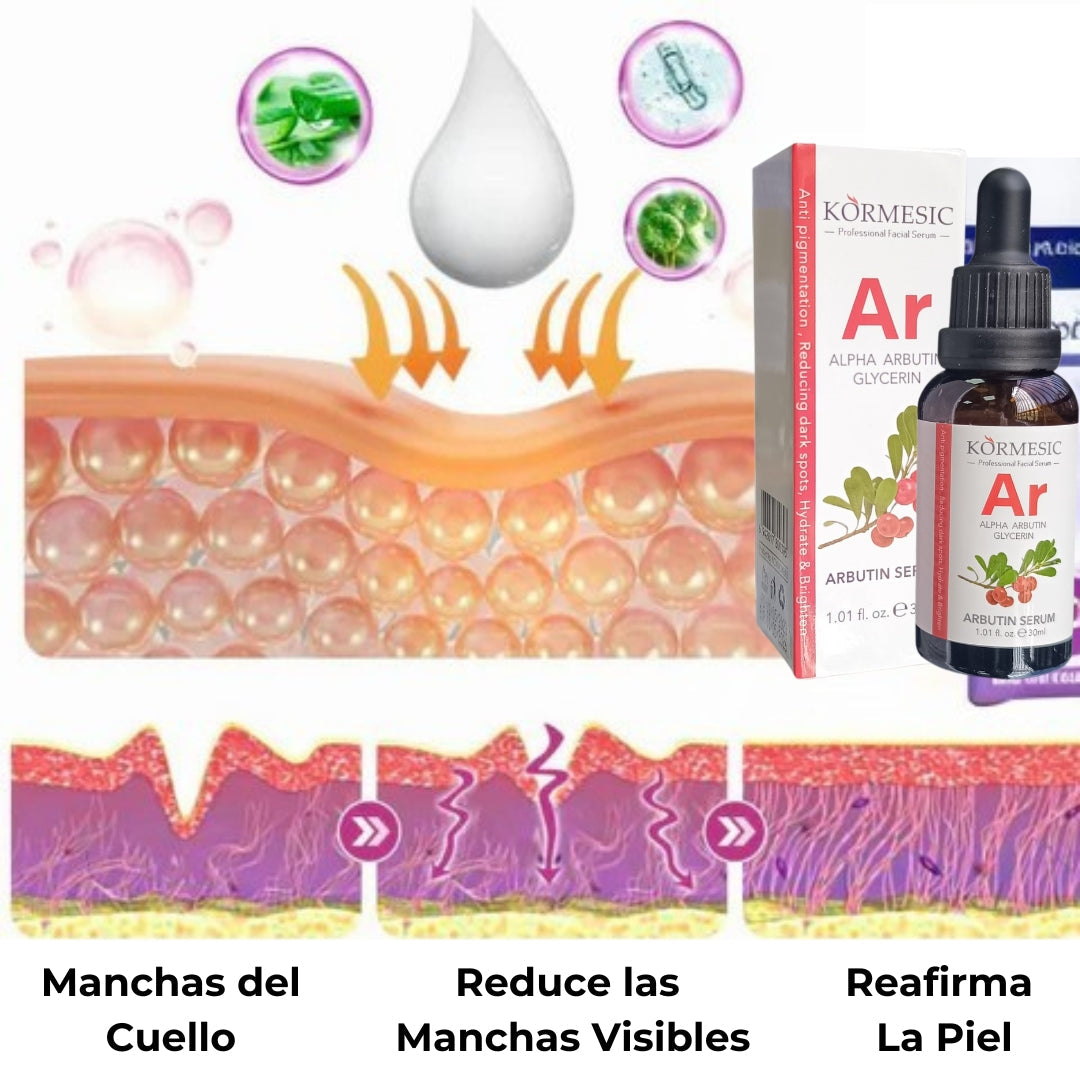 Serum Facial Aclarante Con Arbutina - Reduce Arrugas Y Manchas En 2 Semanas