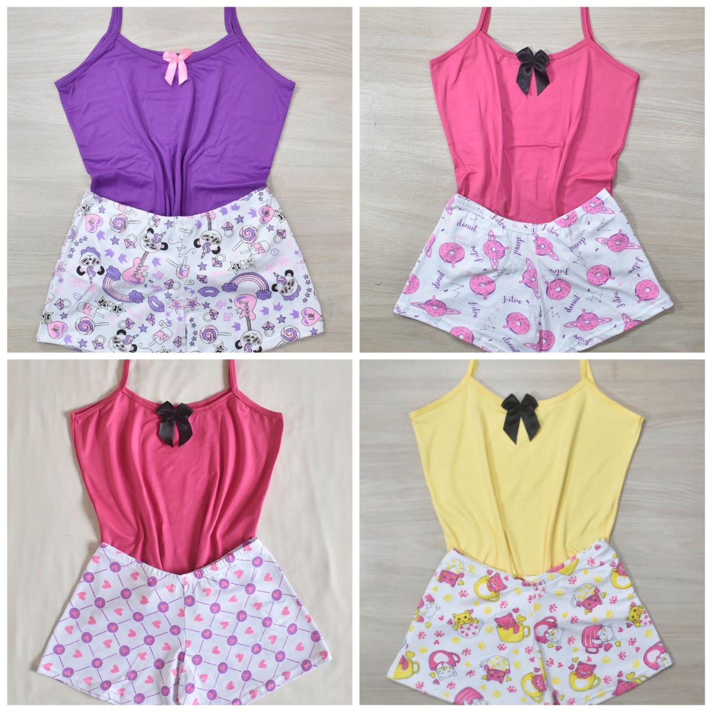 Combo PROMO 3 Gratis / 6 Pijamas  piel de durazno $99.900