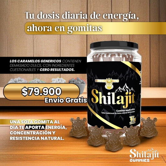 Gomitas Shilajit Originales Energía Para Todo el Dia
